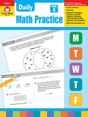 cover image of Daily Math Practice, Grade 4